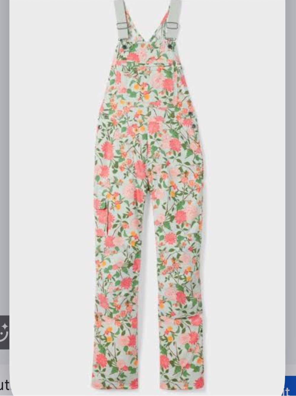 NWT Duluth Trading Co. Heirloom Gardening Overalls in Mint Dahlia